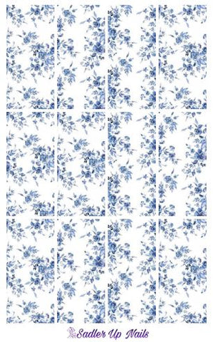 Decals - Floral Blue XL