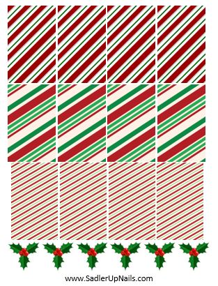 Decals - Candy Cane Pattern