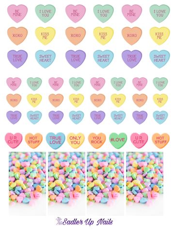 Decals - Candy Hearts