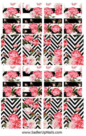 Decals - Chevron and Roses