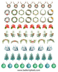 Decals - Christmas Watercolour