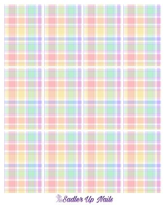 Decals - Easter Plaid