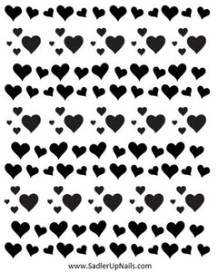 Decals - Hearts (Black)