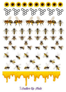 Decals - Honey Bee - Sadler Up Nails 