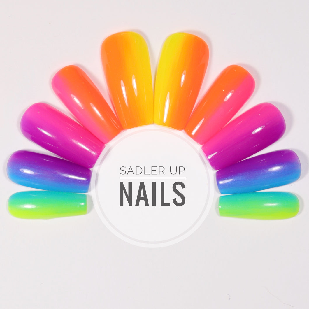 Neon Gradient! - Sadler Up Nails 