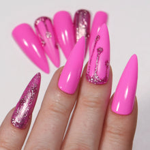 Load image into Gallery viewer, Pink Glitter Drip - Sadler Up Nails 
