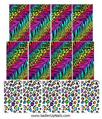 Decals - Rainbow Animal Print