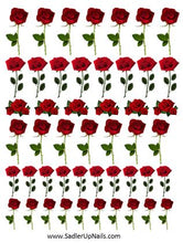 Load image into Gallery viewer, Decals - Roses Red - Sadler Up Nails 
