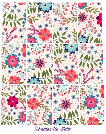 Decals - Spring Floral Abstract