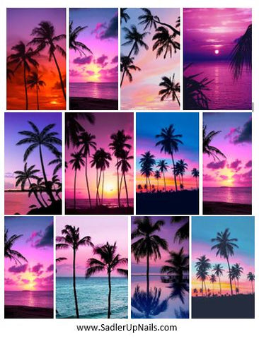 Decals - Miami Sunsets XL