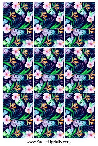 Decals - Tropical Floral 1 XL
