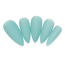 Load image into Gallery viewer, sea glass teal nails
