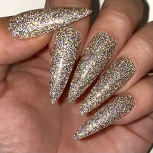 Load image into Gallery viewer,  FLASH Glitter Sadler Up Nails. Press on nails Canada. Glue on nails 
