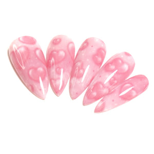 Decals - Airbrushed Hearts Pink 1